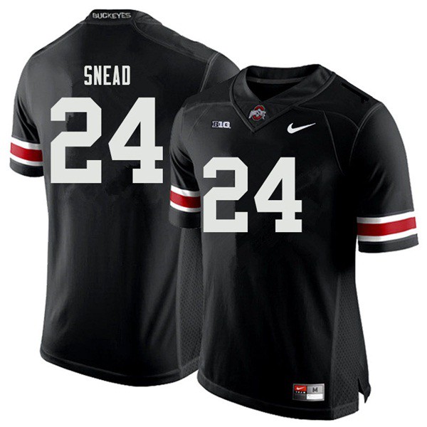 Ohio State Buckeyes #24 Brian Snead Men Official Jersey Black